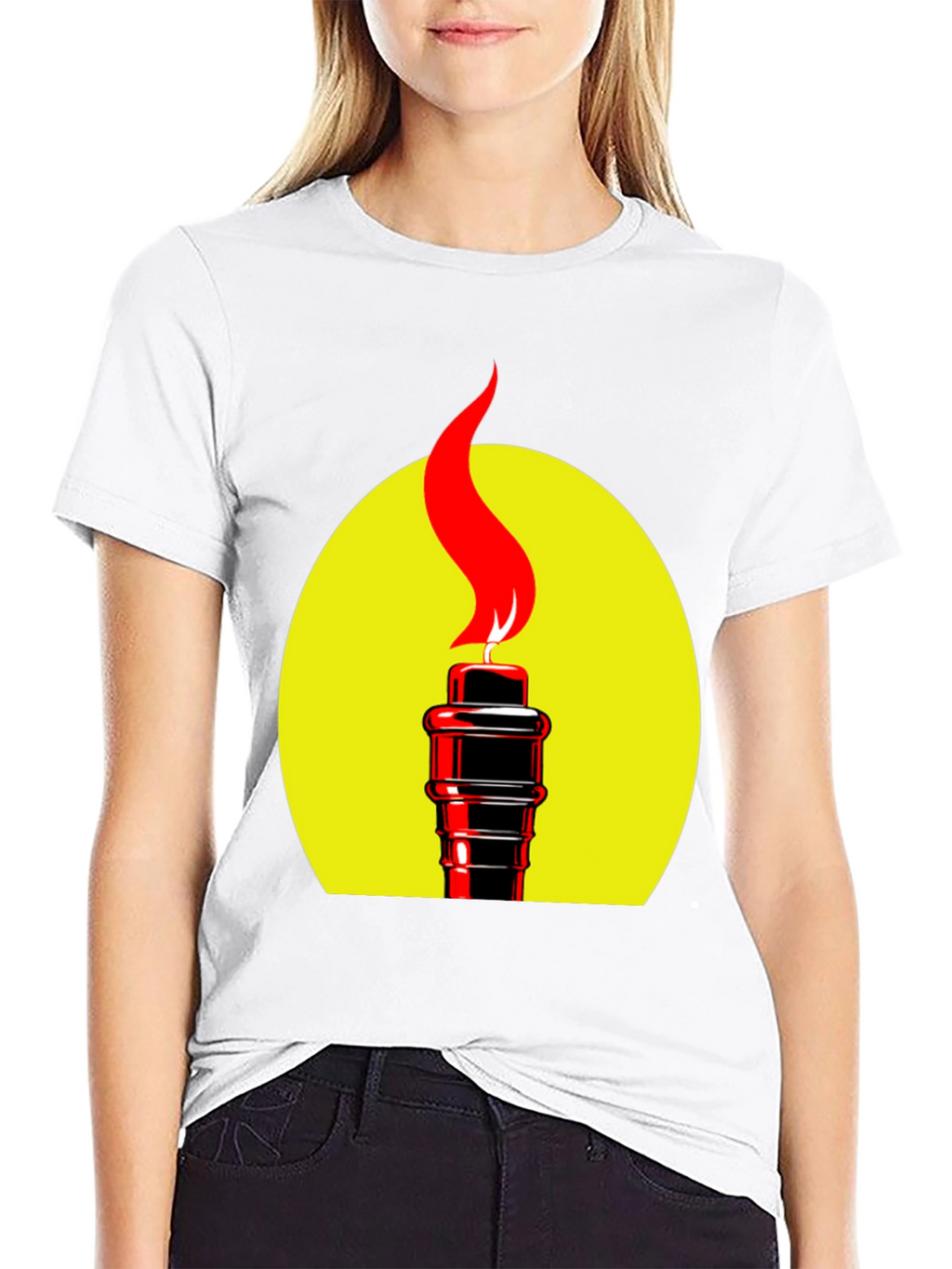 Torch Graphic Black T-Shirt
