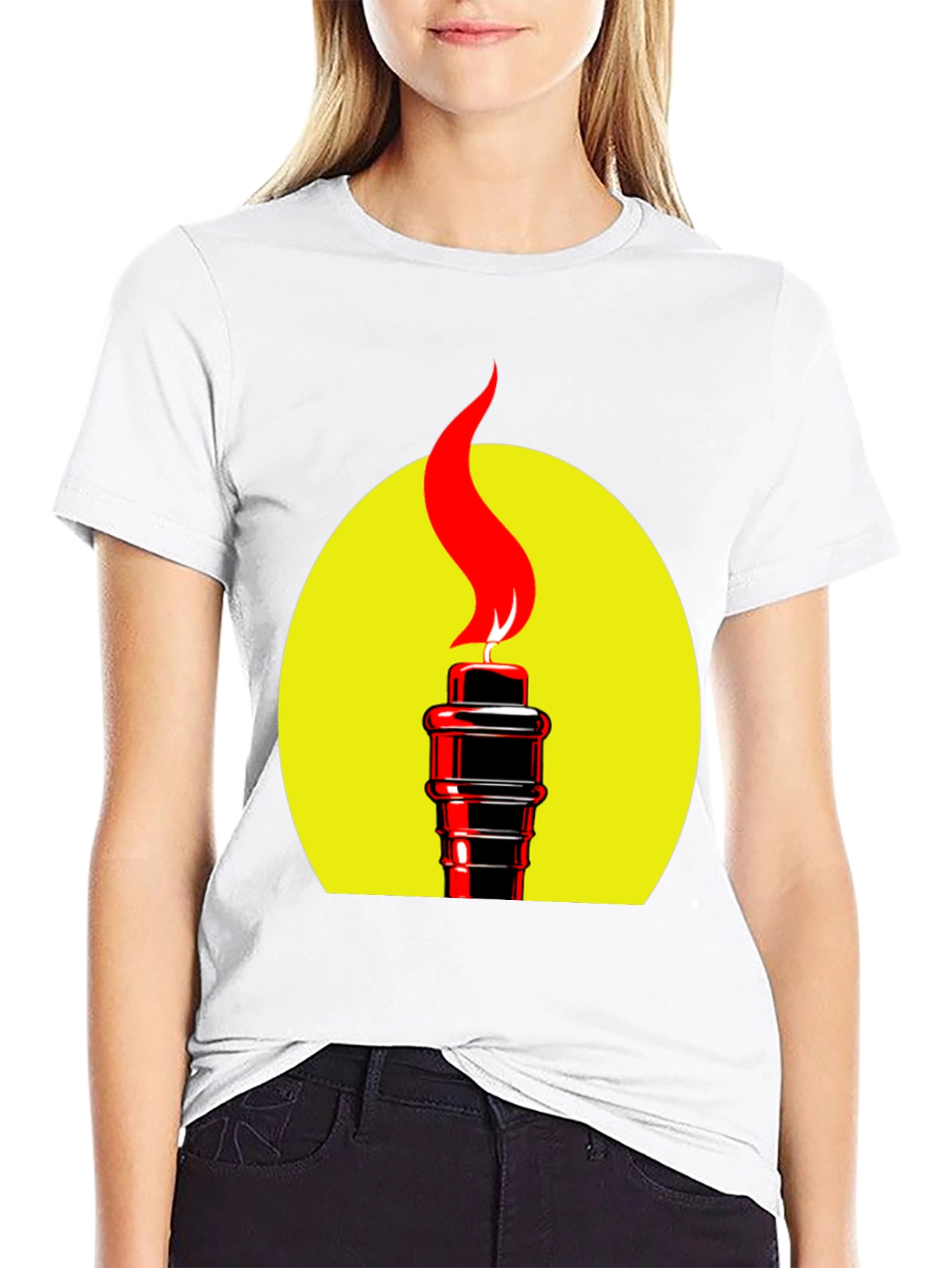 Torch Graphic Black T-Shirt