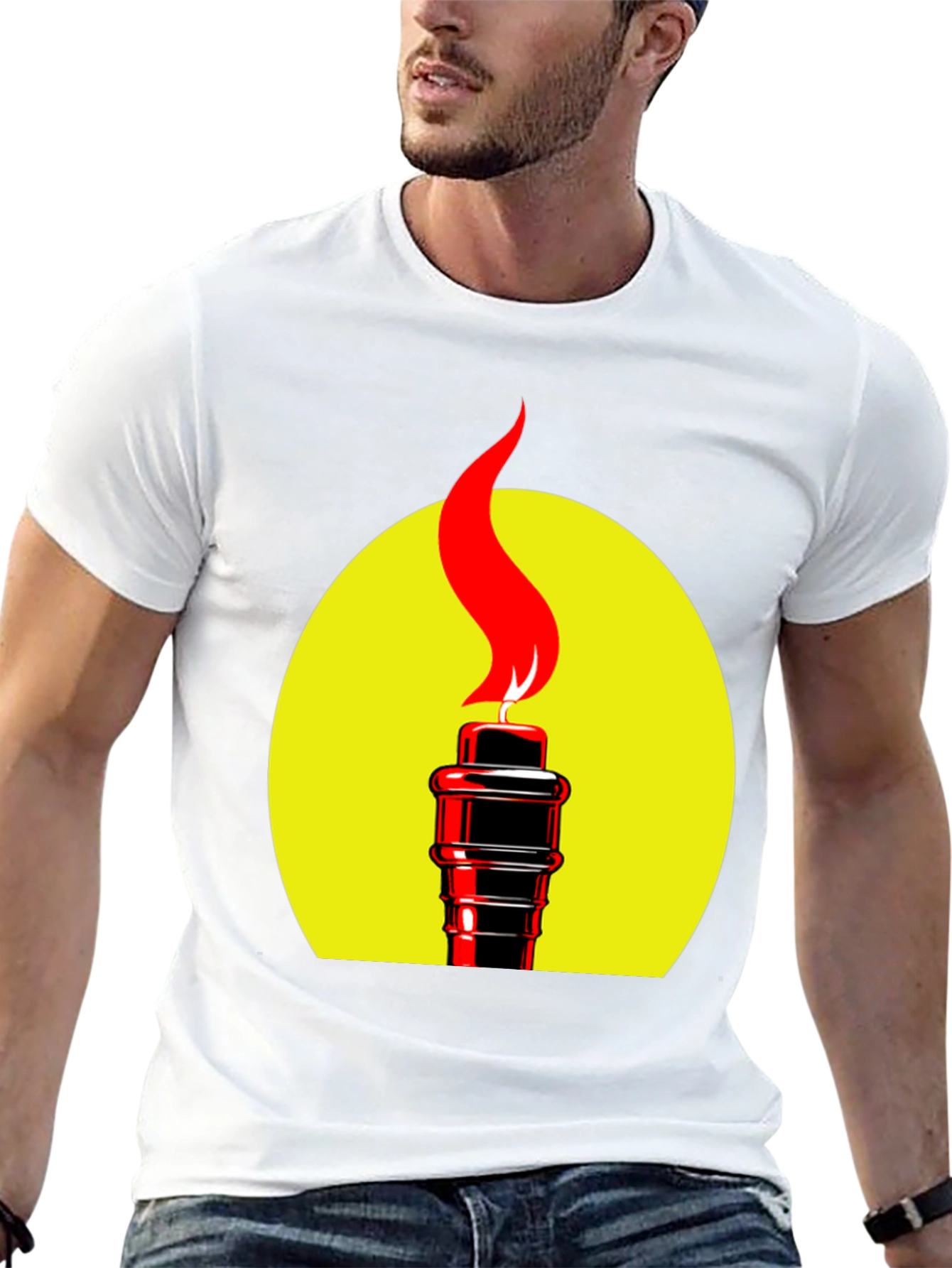 Torch Graphic Black T-Shirt