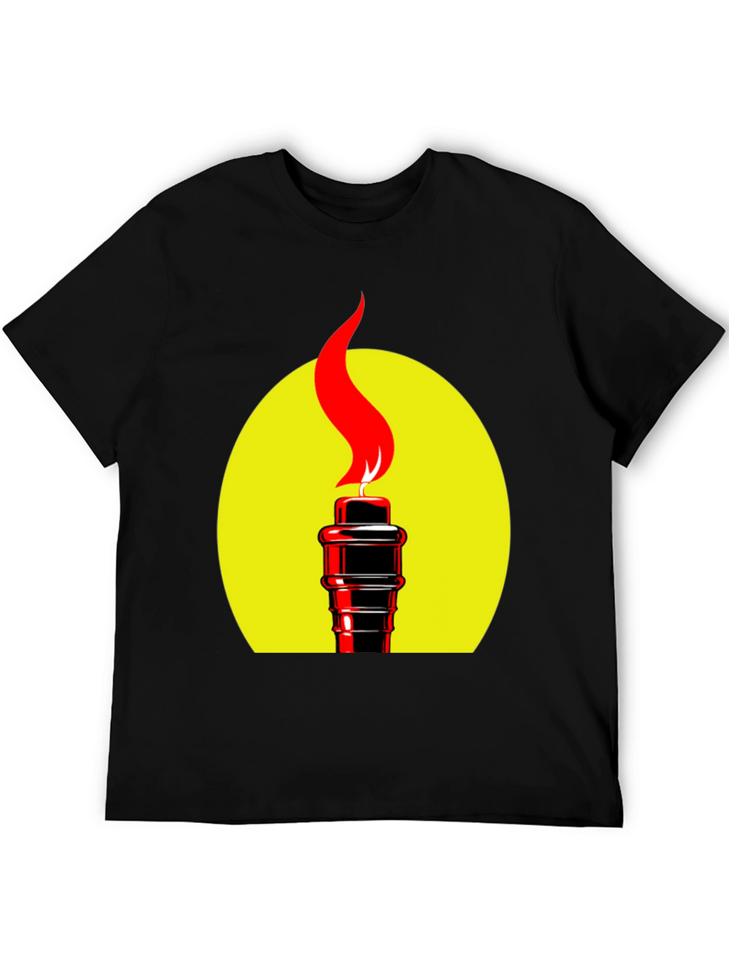 Torch Graphic Black T-Shirt