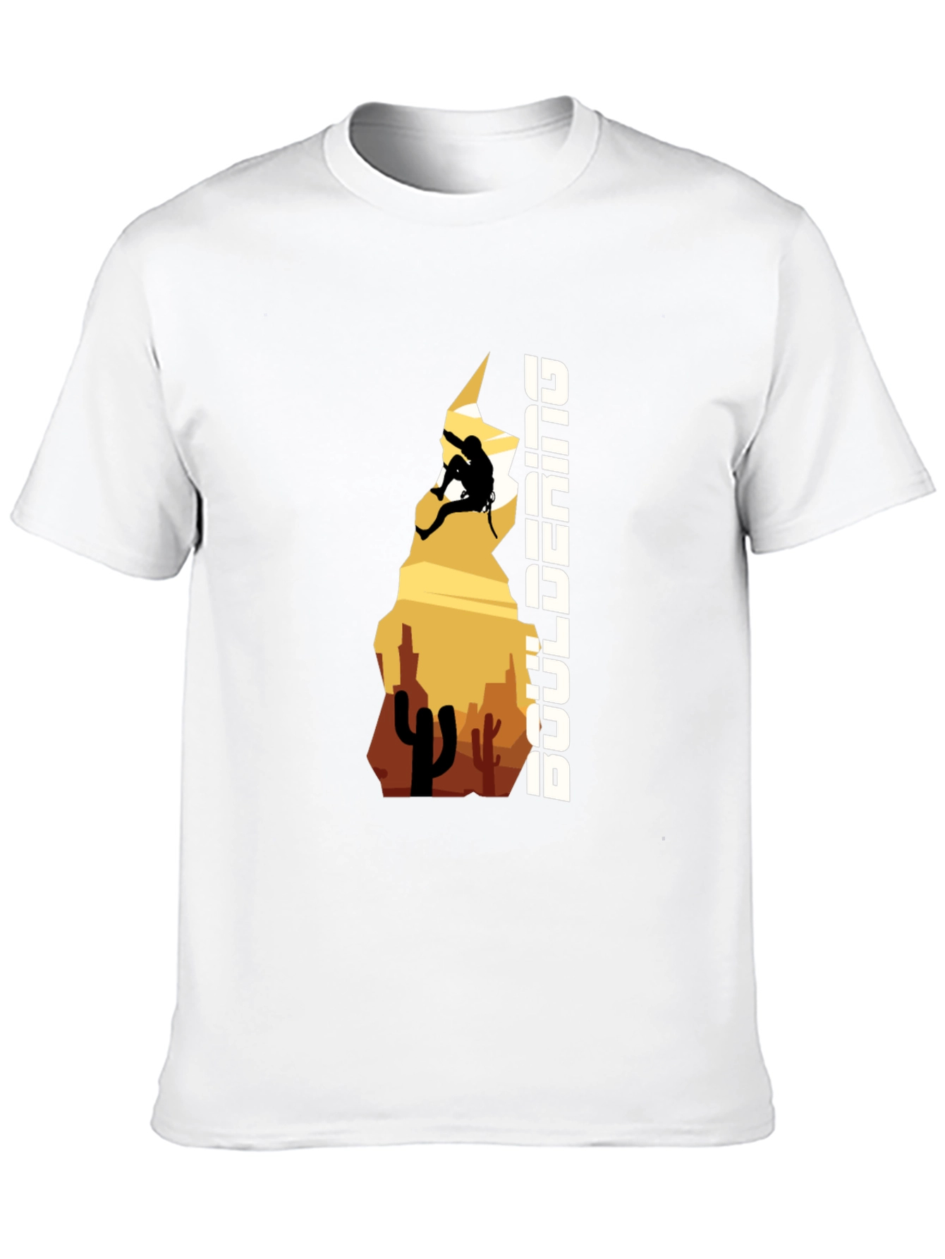 Bouldering Desert Climber Graphic Tee - Black