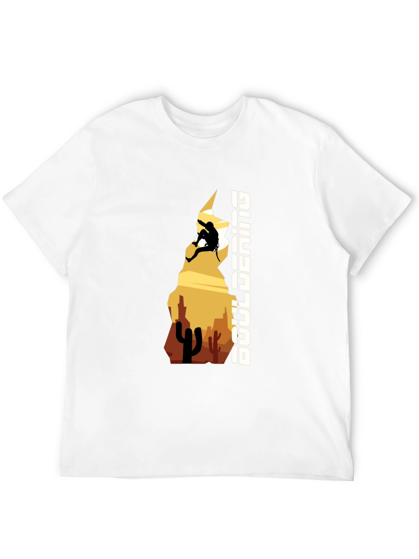Bouldering Desert Climber Graphic Tee - Black