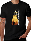 Bouldering Desert Climber Graphic Tee - Black