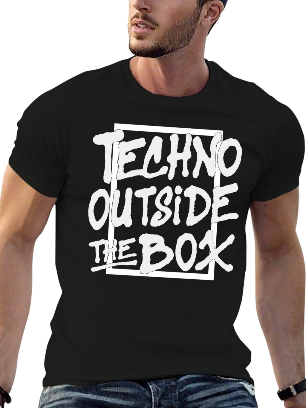 Techno Outside The Box Black T-Shirt