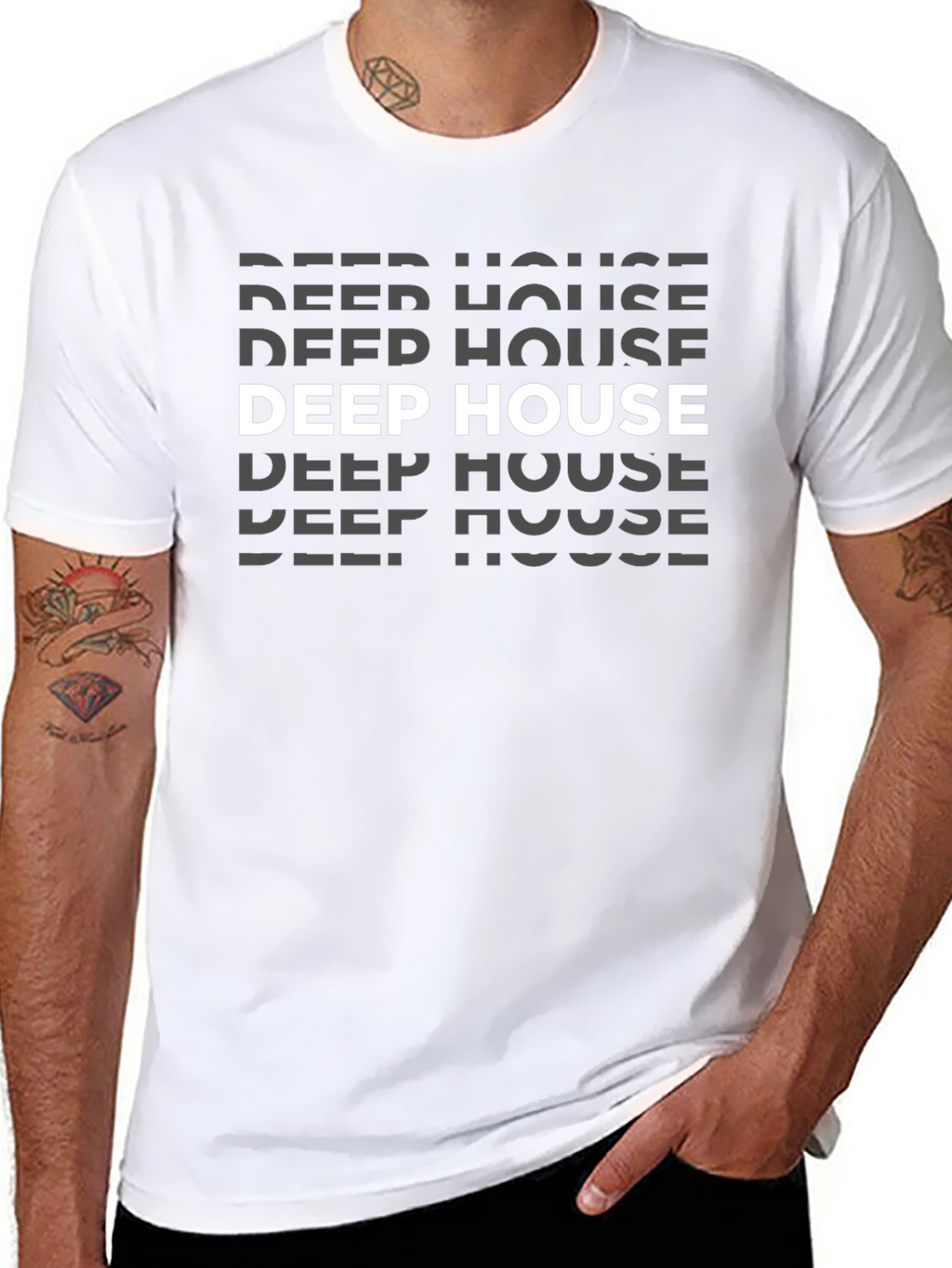 Deep House Music Graphic Tee