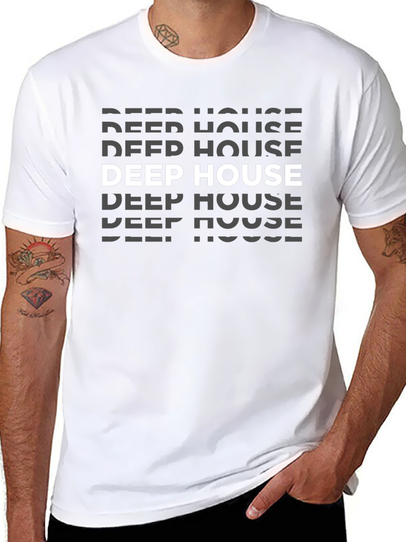 Deep House Music Graphic Tee