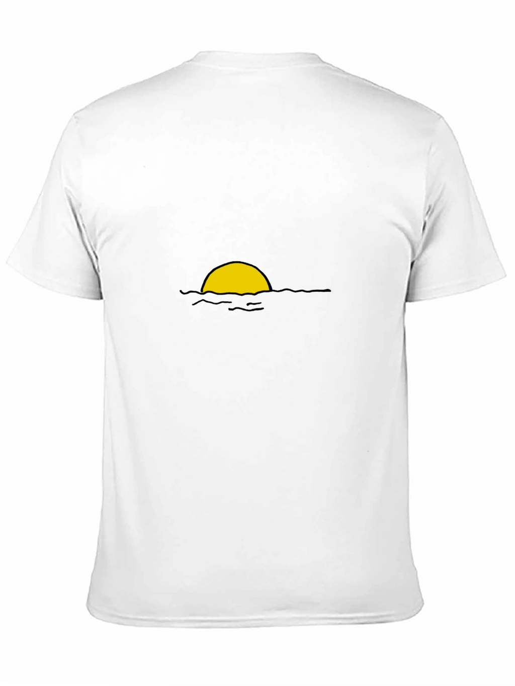 Sunset Graphic Tee - Black Cotton Blend Casual Wear
