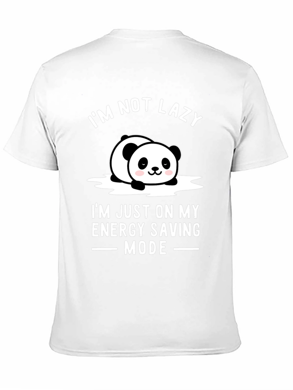 Lazy Panda Energy Saving Mode Graphic T-Shirt