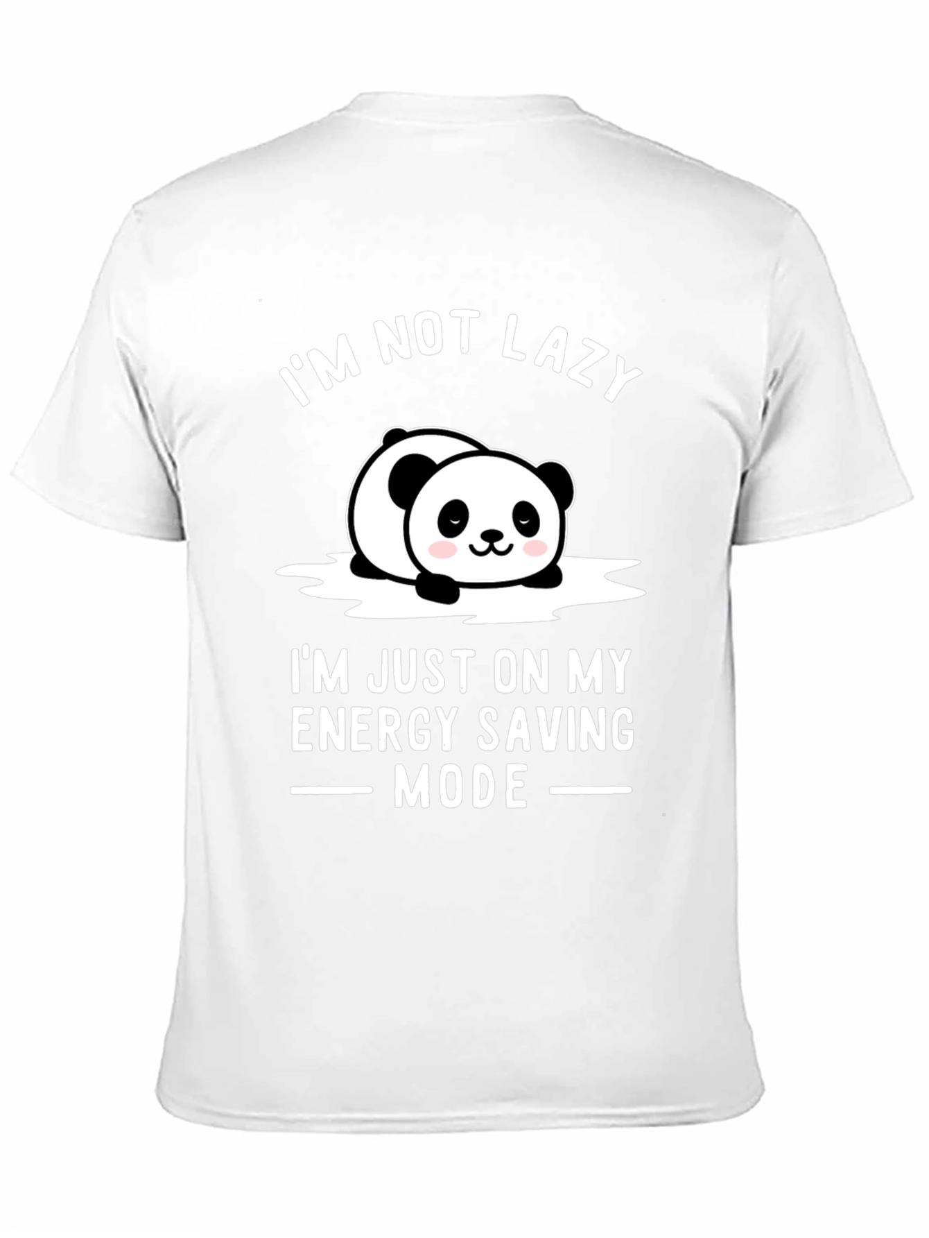 Lazy Panda Energy Saving Mode Graphic T-Shirt