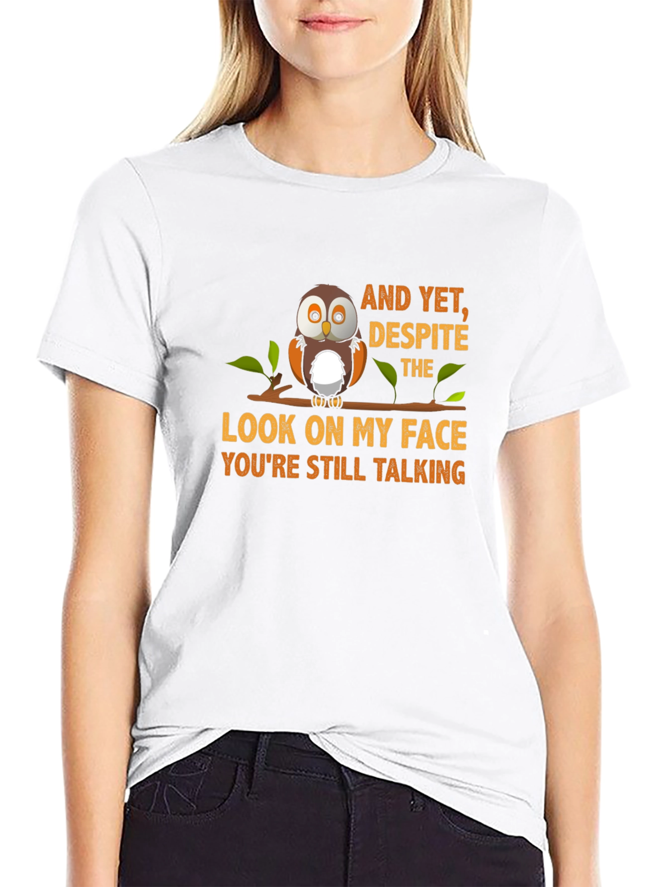 Owl Graphic T-Shirt - Still Talking Design