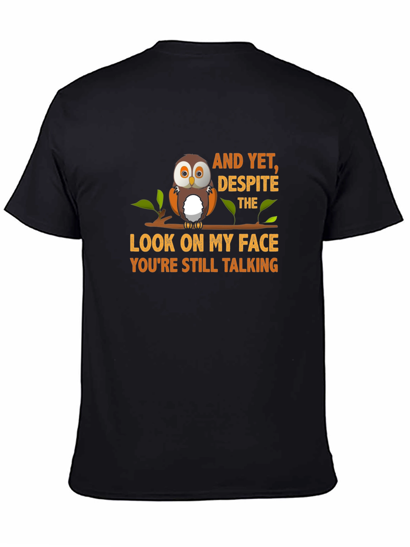 Owl Graphic T-Shirt - Still Talking Design