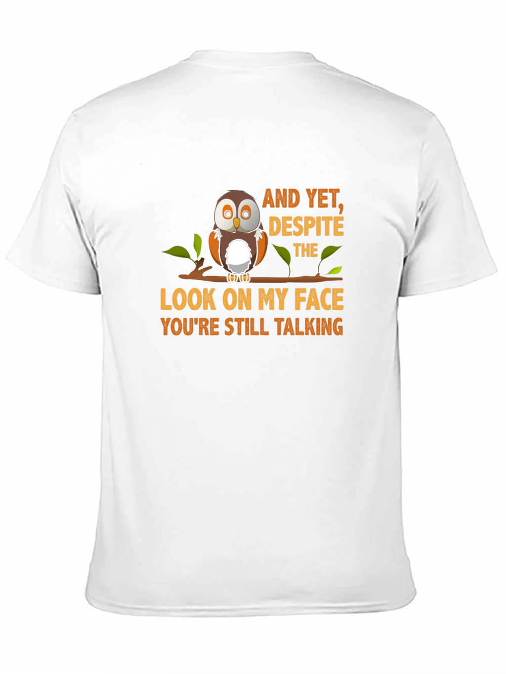 Owl Graphic T-Shirt - Still Talking Design