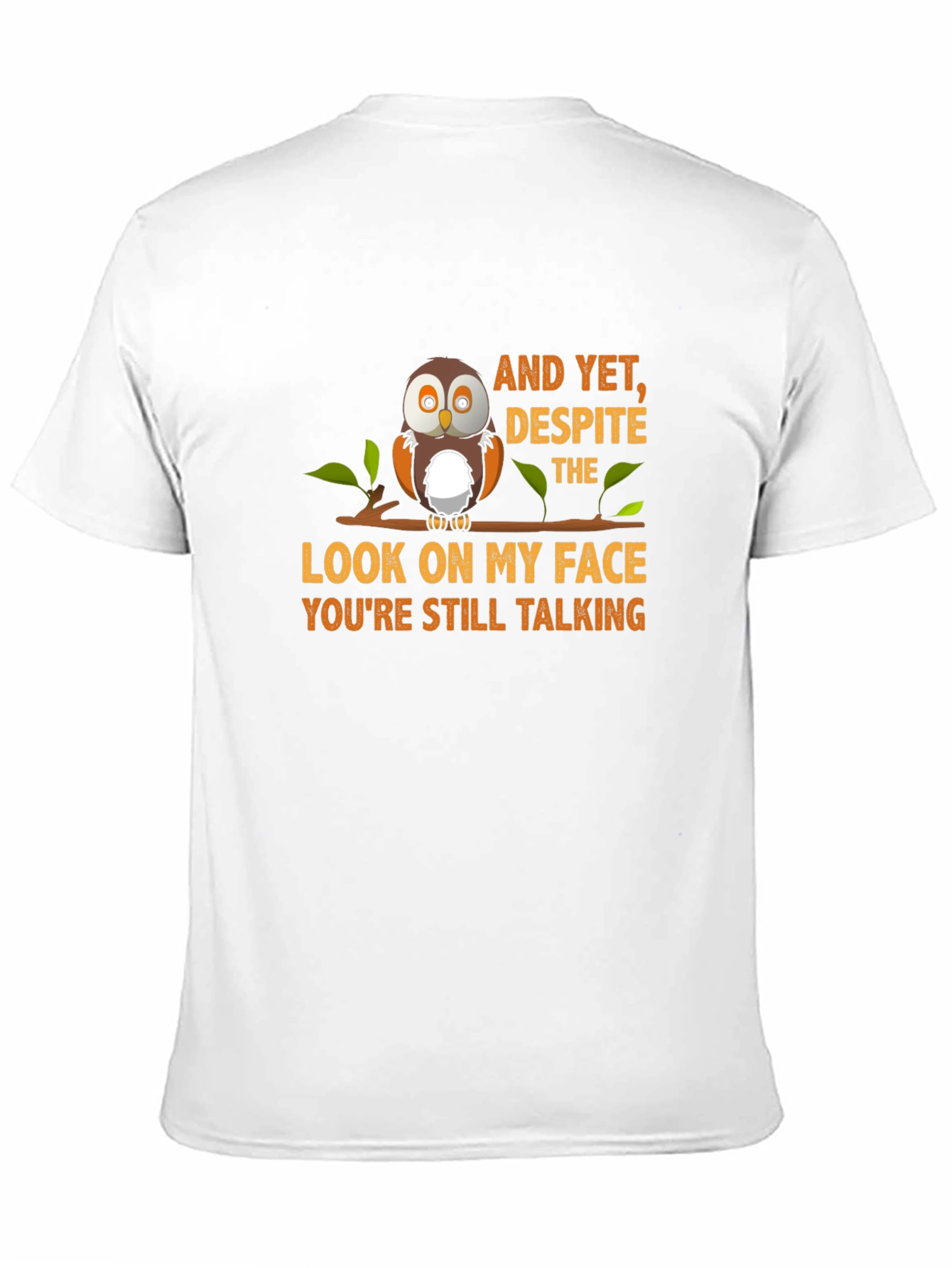 Owl Graphic T-Shirt - Still Talking Design