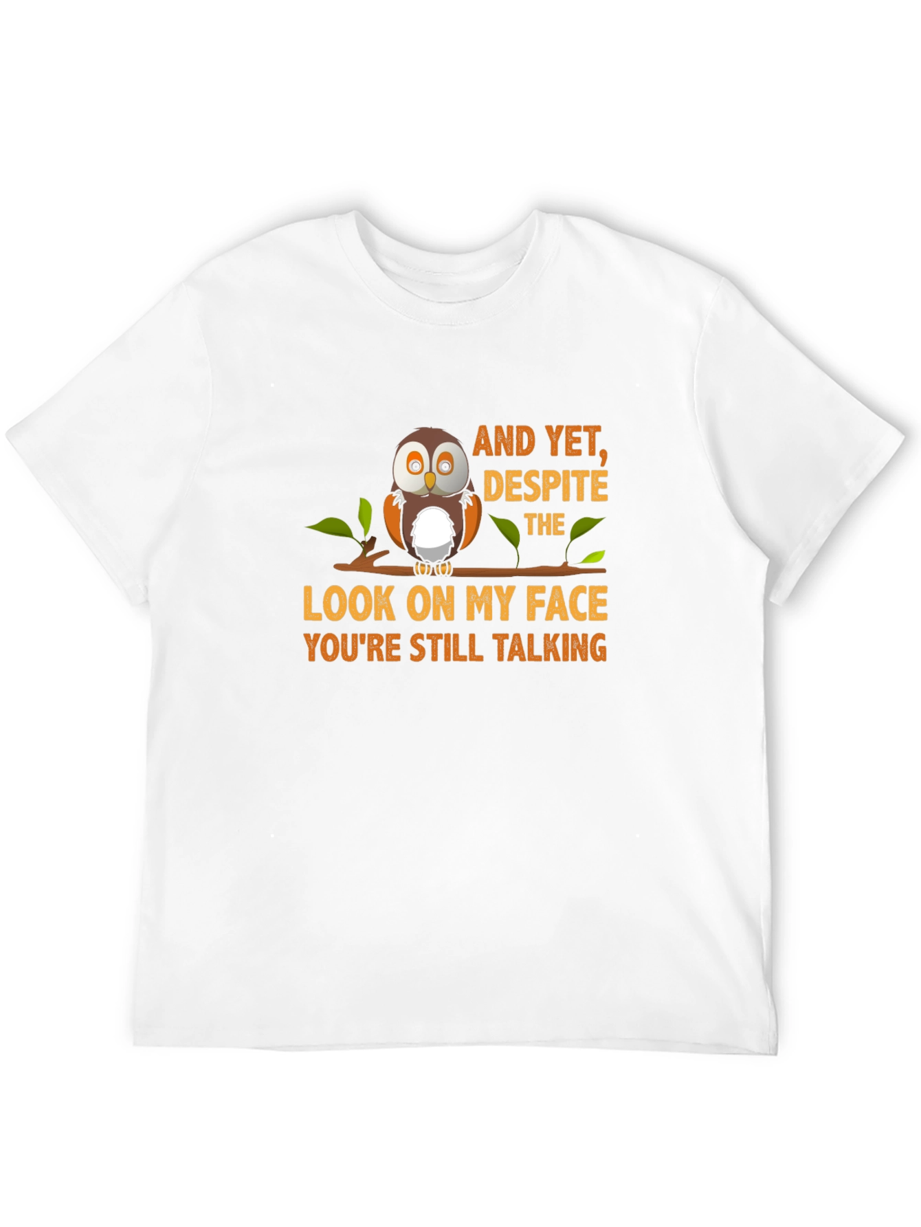 Owl Graphic T-Shirt - Still Talking Design