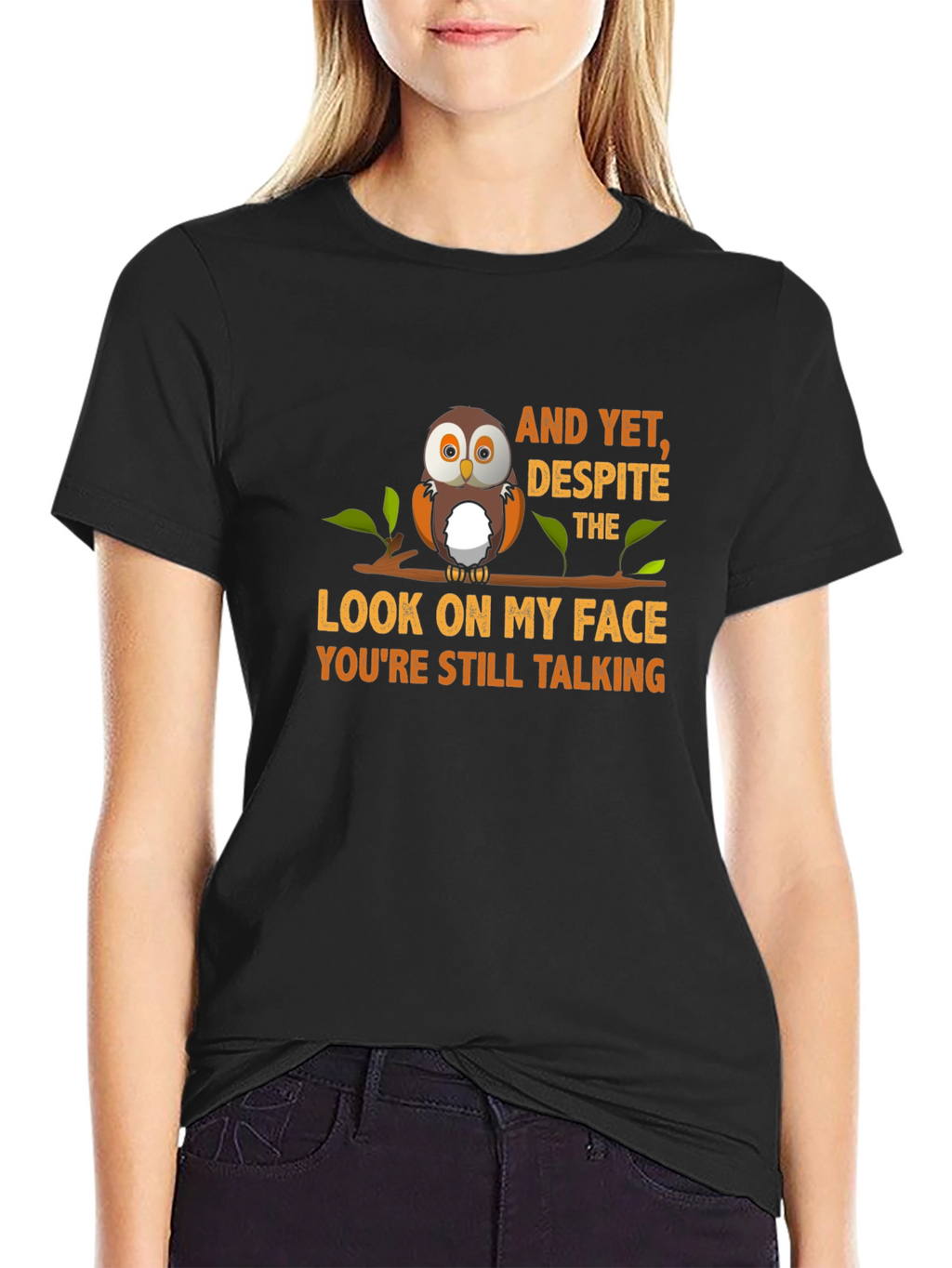 Owl Graphic T-Shirt - Still Talking Design