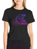 Volleyball Bump Set Spike Repeat Graphic T-Shirt
