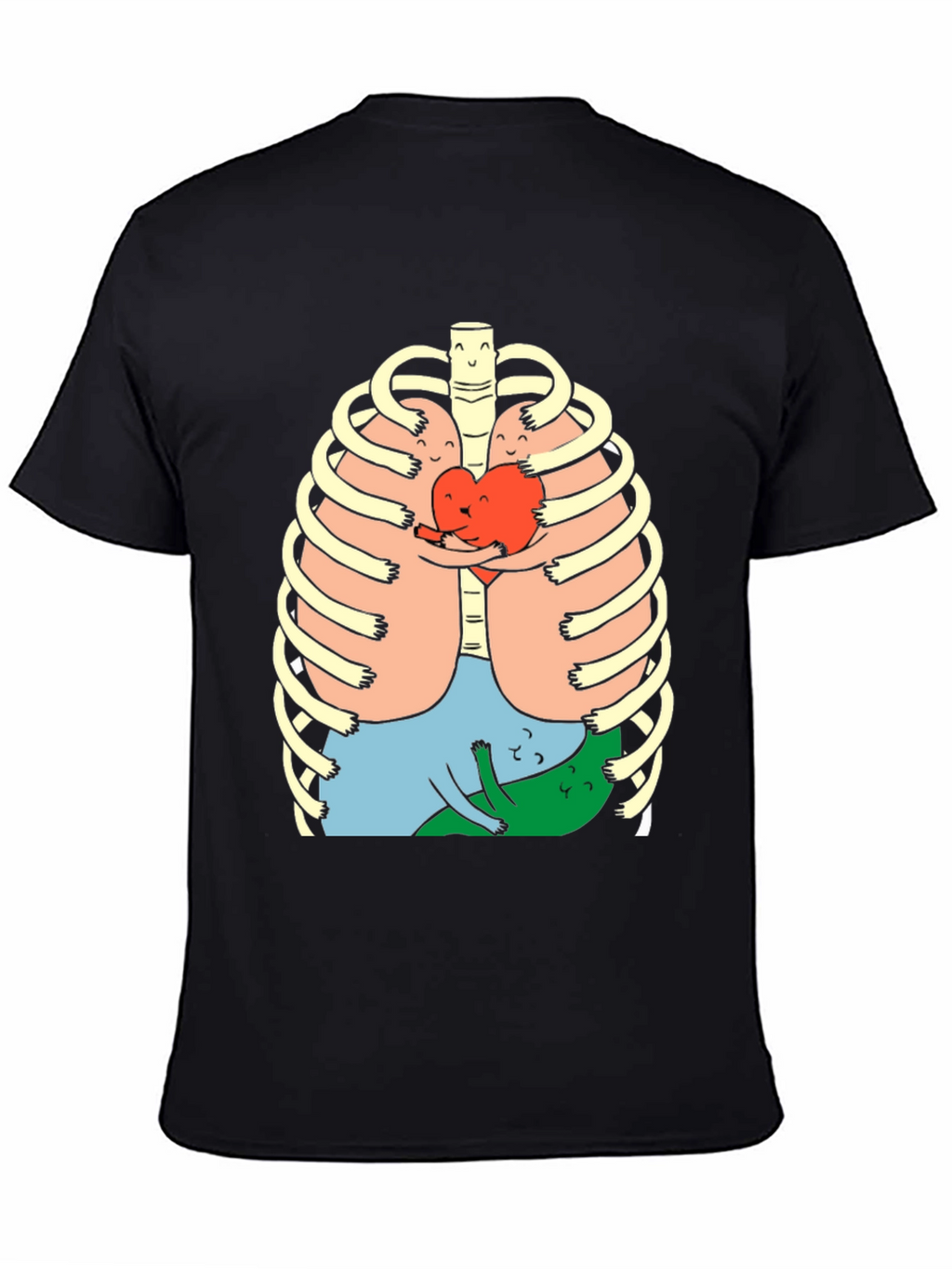 Anatomical Hug T-Shirt - Black