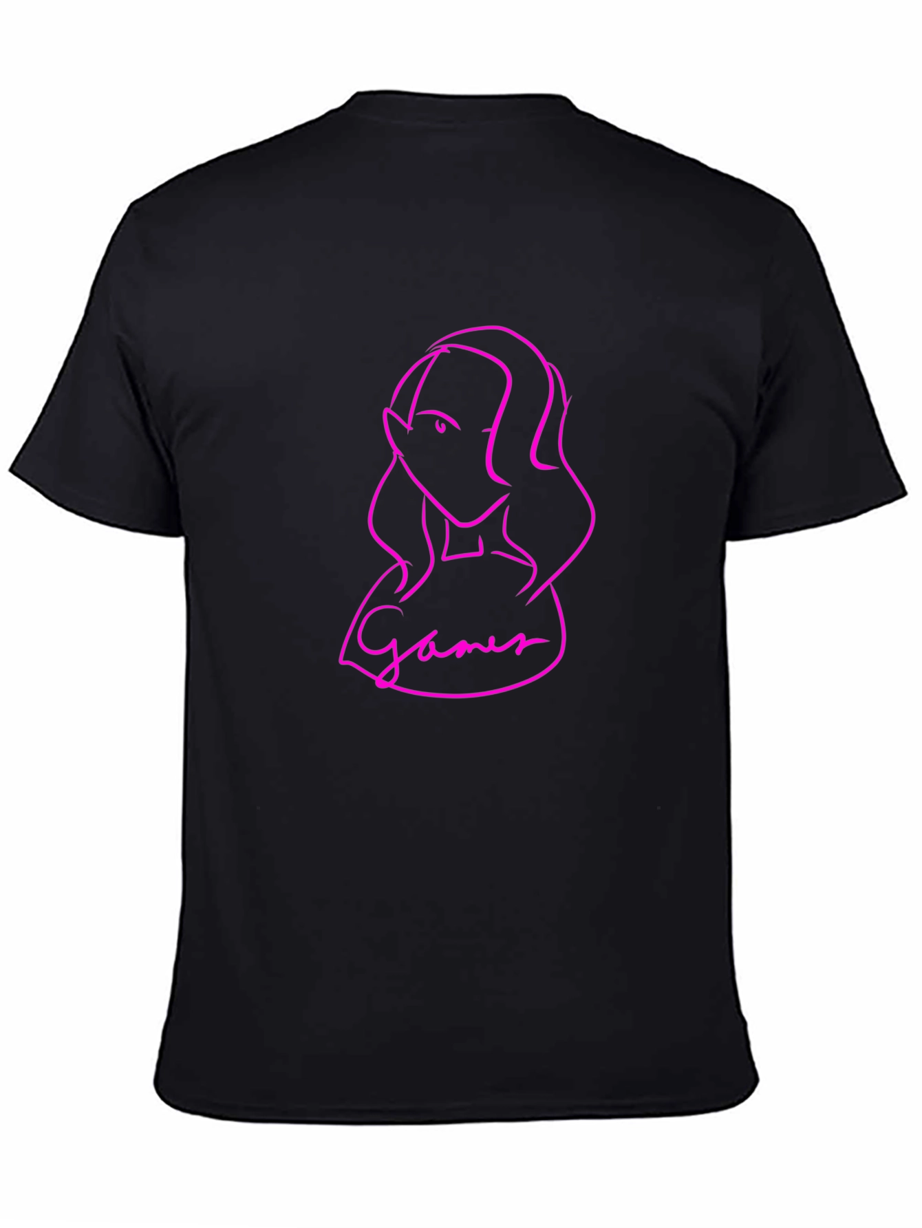 Gamer Girl Graphic Tee - Stylish Black T-Shirt