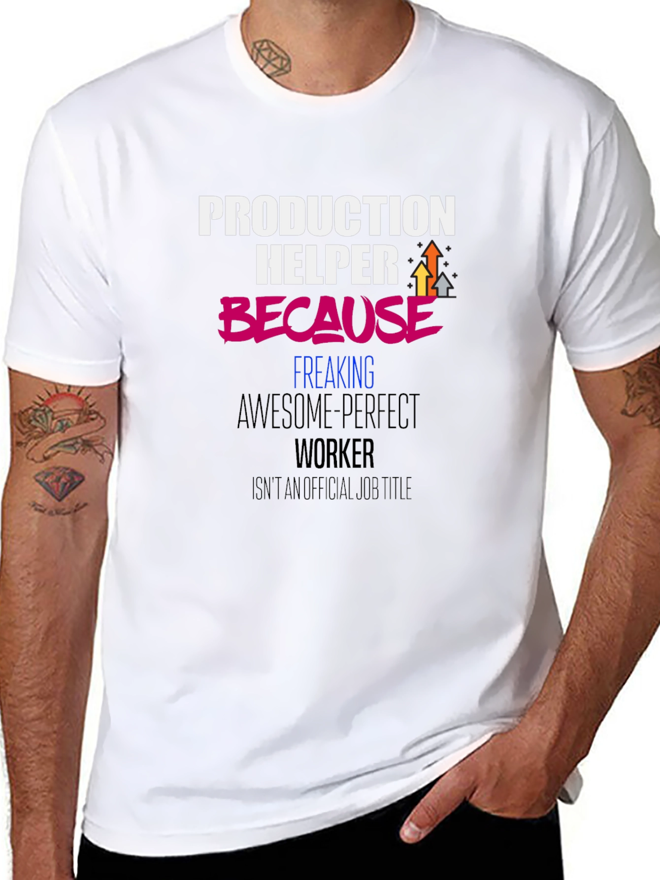 Production Helper Funny Graphic T-Shirt