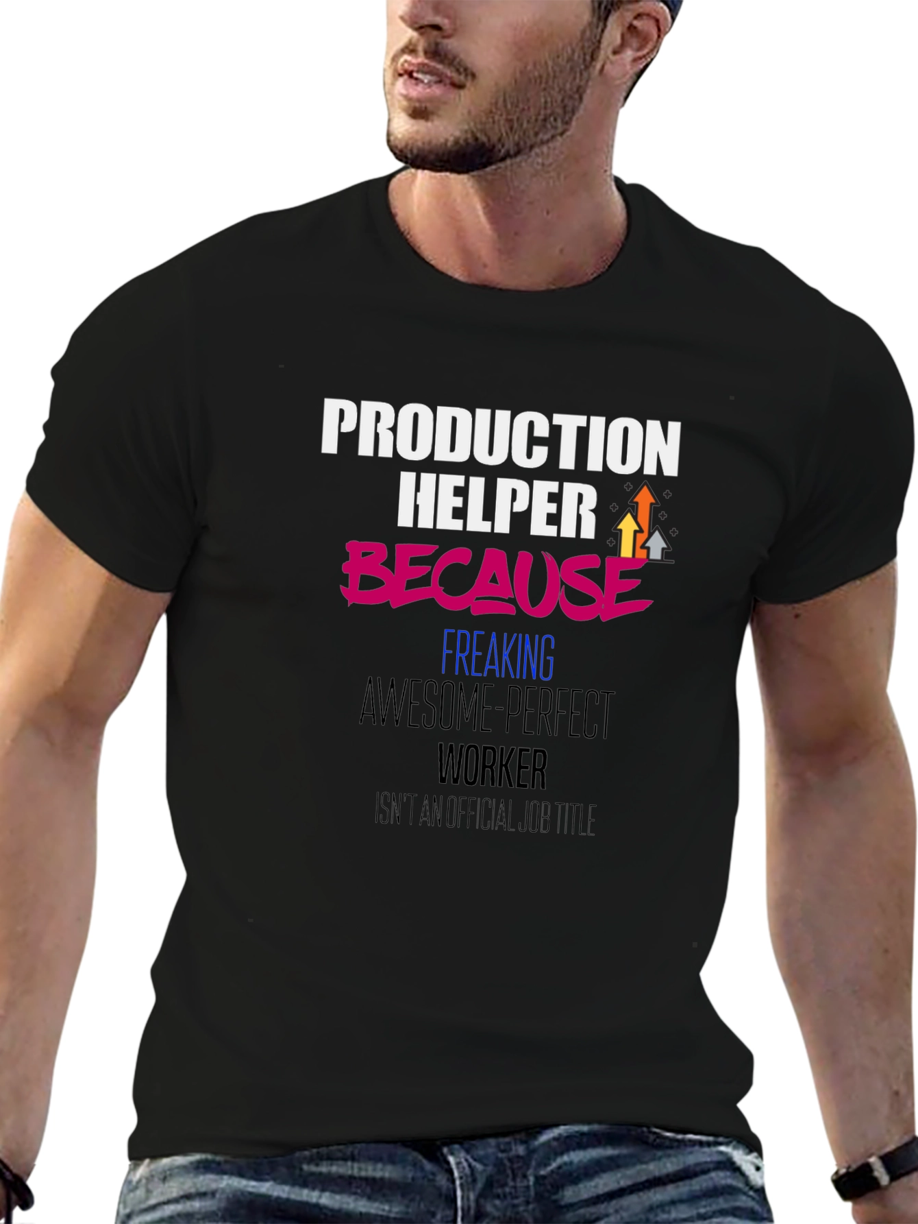 Production Helper Funny Graphic T-Shirt