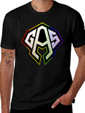GAS Rainbow Logo Black T-Shirt