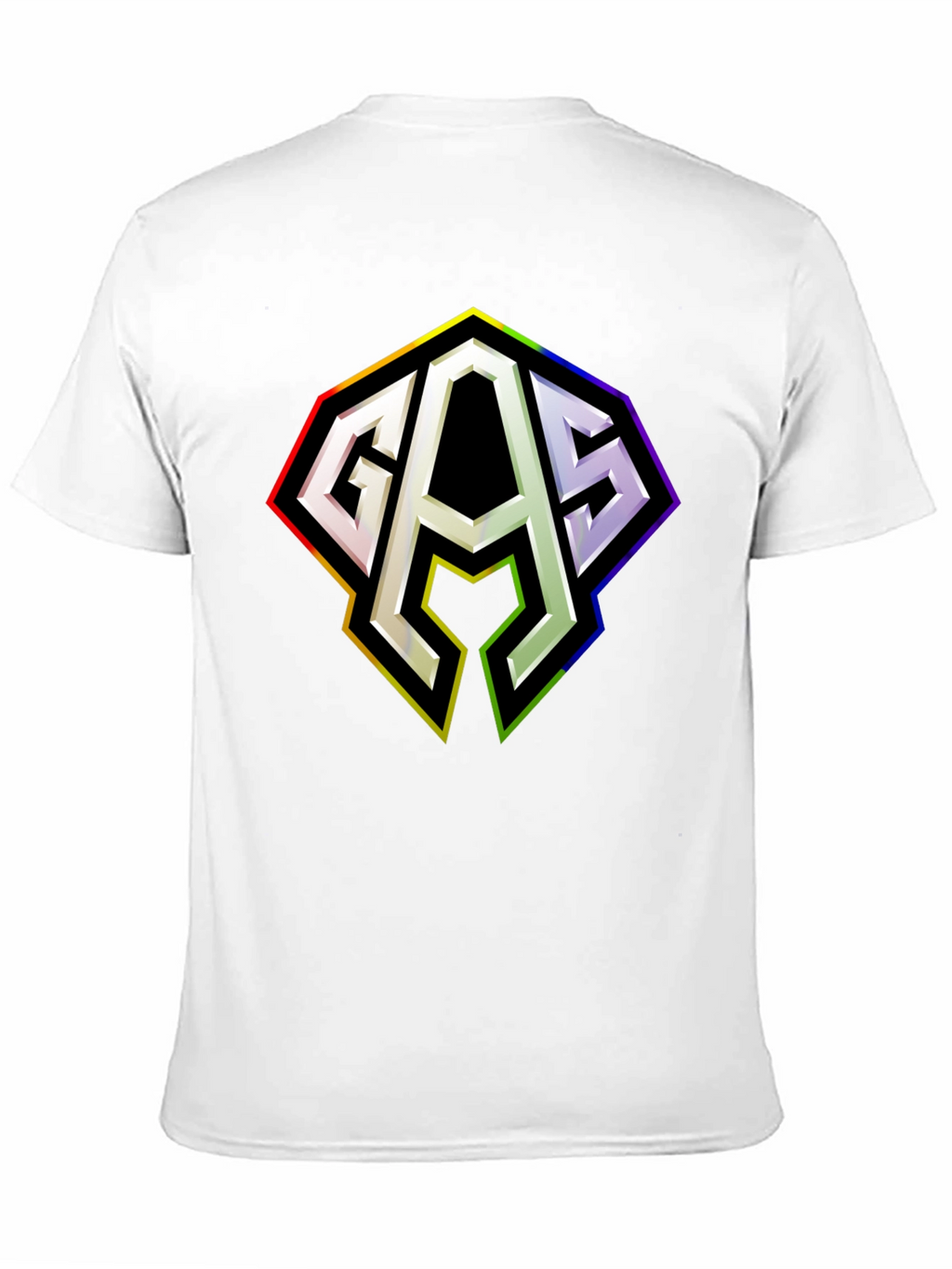 GAS Rainbow Logo Black T-Shirt
