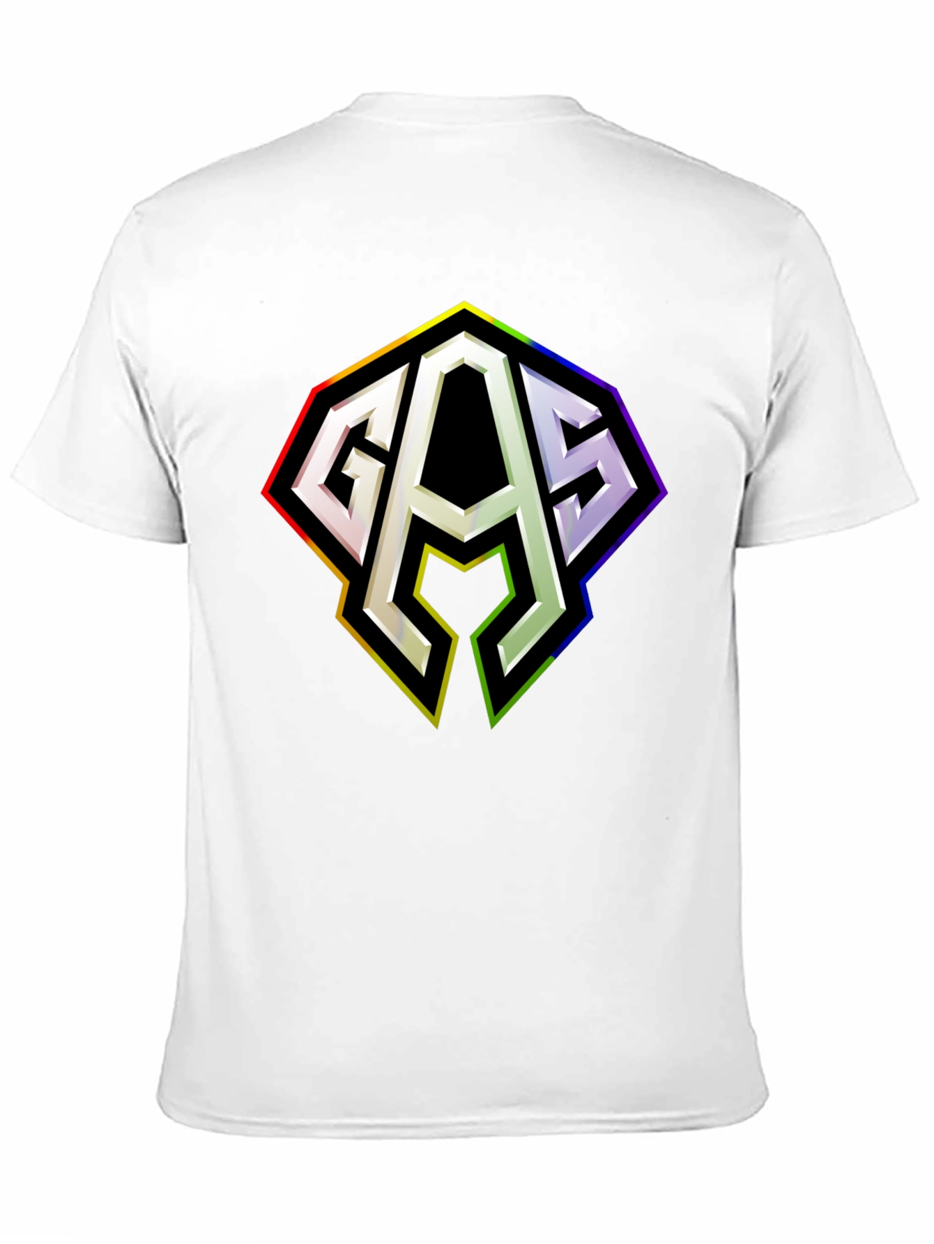 GAS Rainbow Logo Black T-Shirt