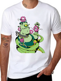 Monster Graphic Print Crew Neck T-Shirt