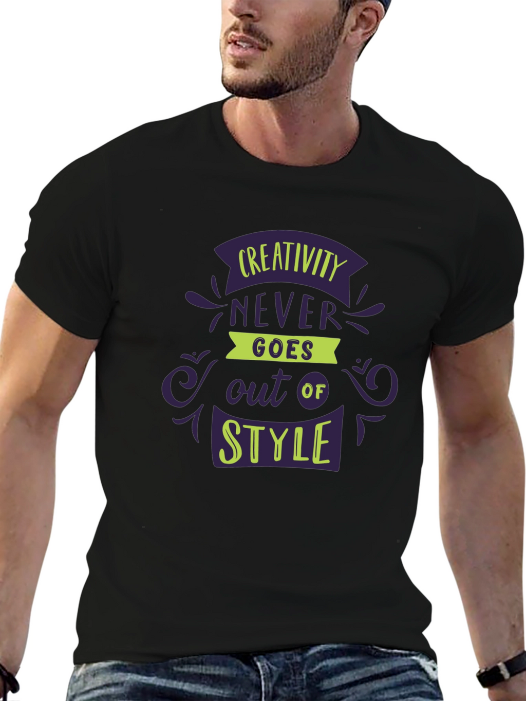 Creativity Never Goes Out of Style Black T-Shirt