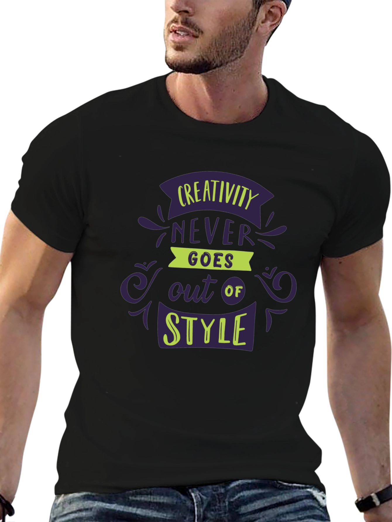 Creativity Never Goes Out of Style Black T-Shirt
