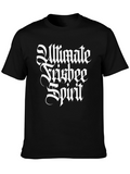 Ultimate Frisbee Spirit Black T-Shirt