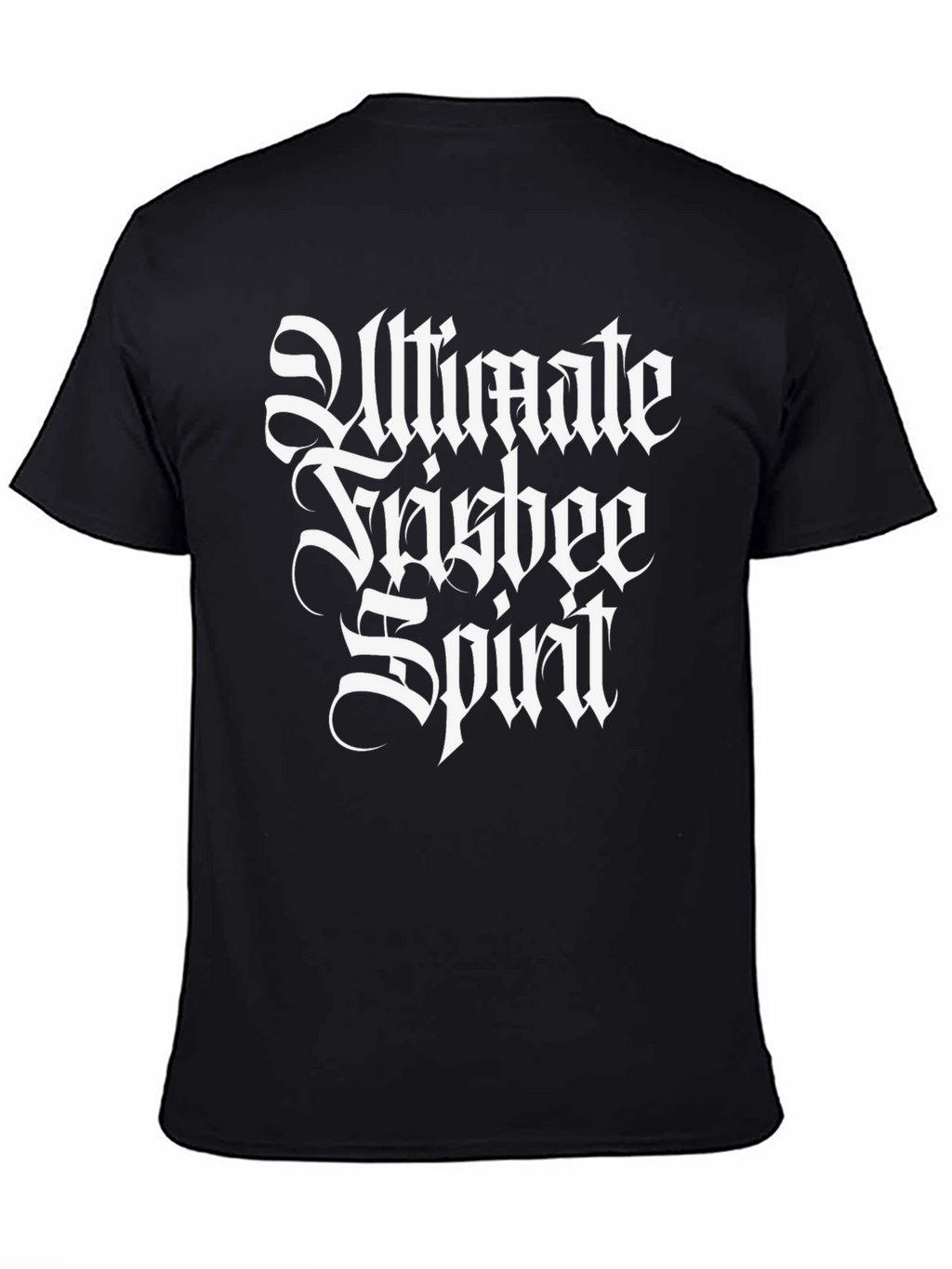 Ultimate Frisbee Spirit Black T-Shirt