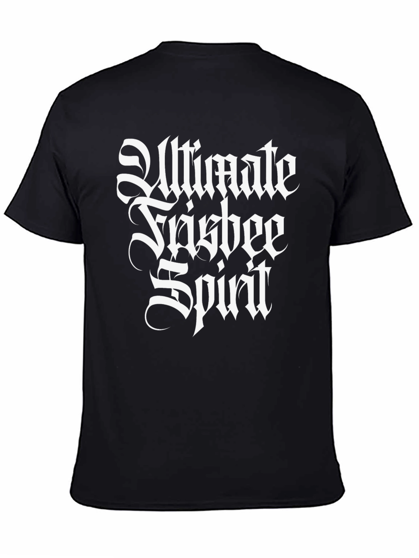 Ultimate Frisbee Spirit Black T-Shirt