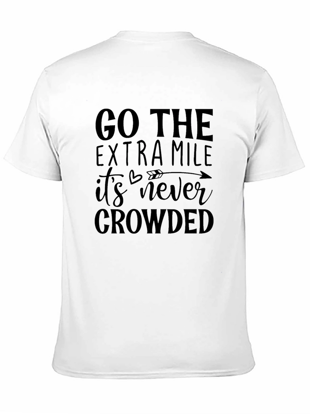 Go The Extra Mile Black Graphic Tee