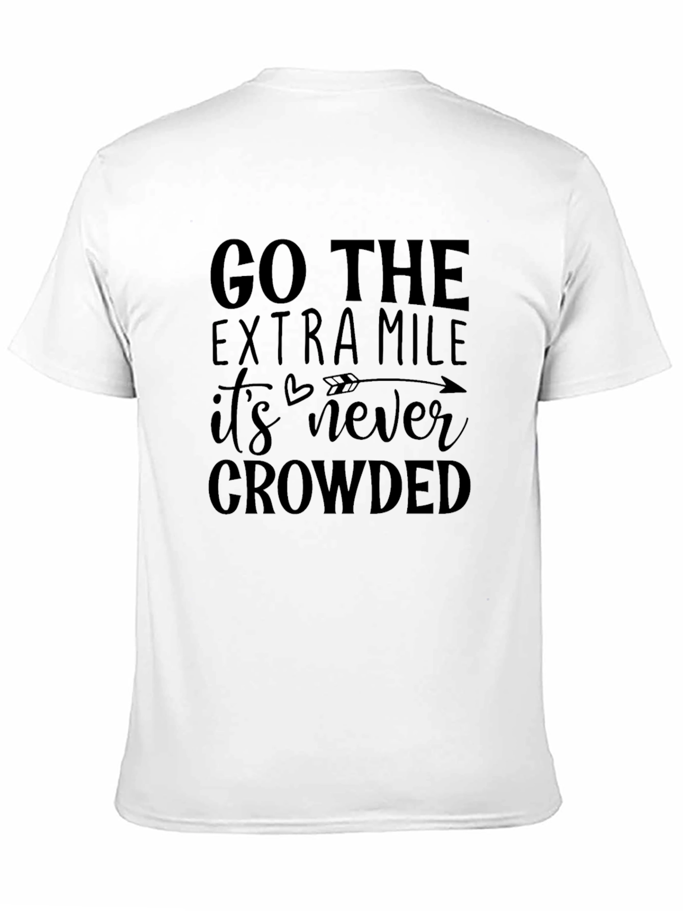 Go The Extra Mile Black Graphic Tee