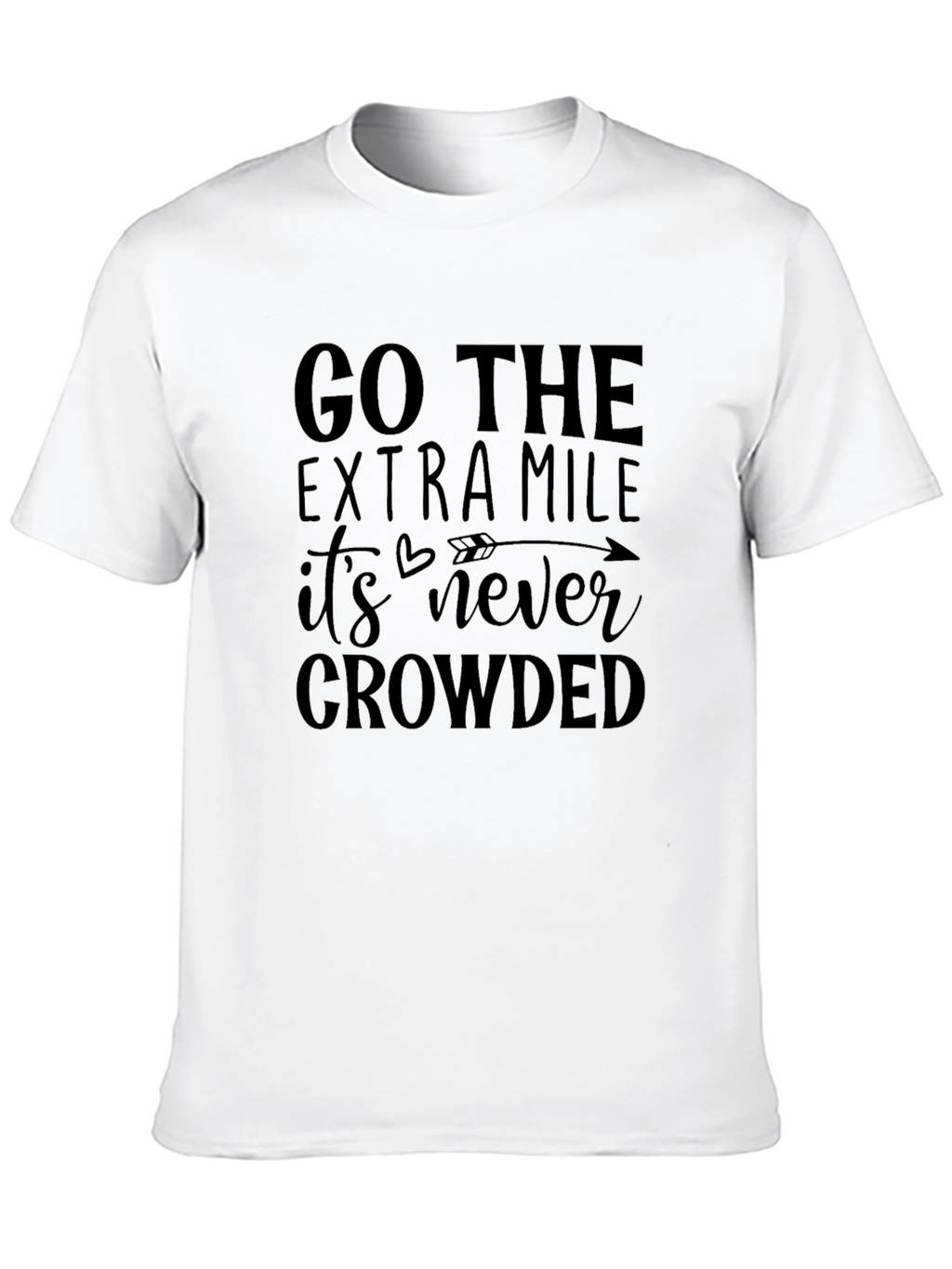 Go The Extra Mile Black Graphic Tee