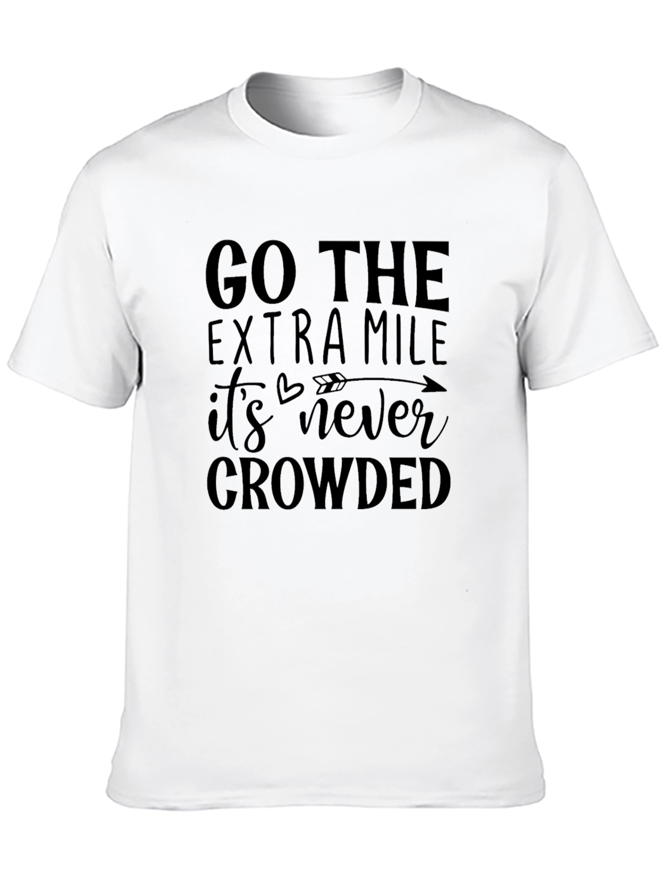 Go The Extra Mile Black Graphic Tee