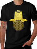 Hamsa Hand Flower of Life Graphic Tee