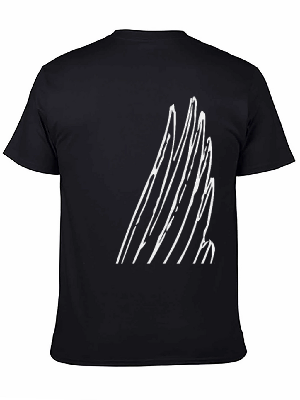 Abstract Graphic Tee - Modern Black T-Shirt
