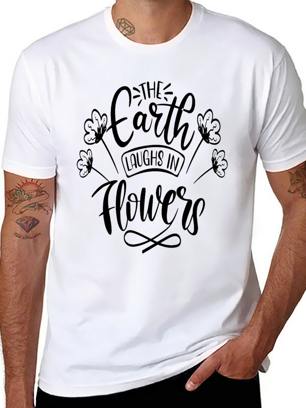 Earth Laughs in Flowers Graphic Tee