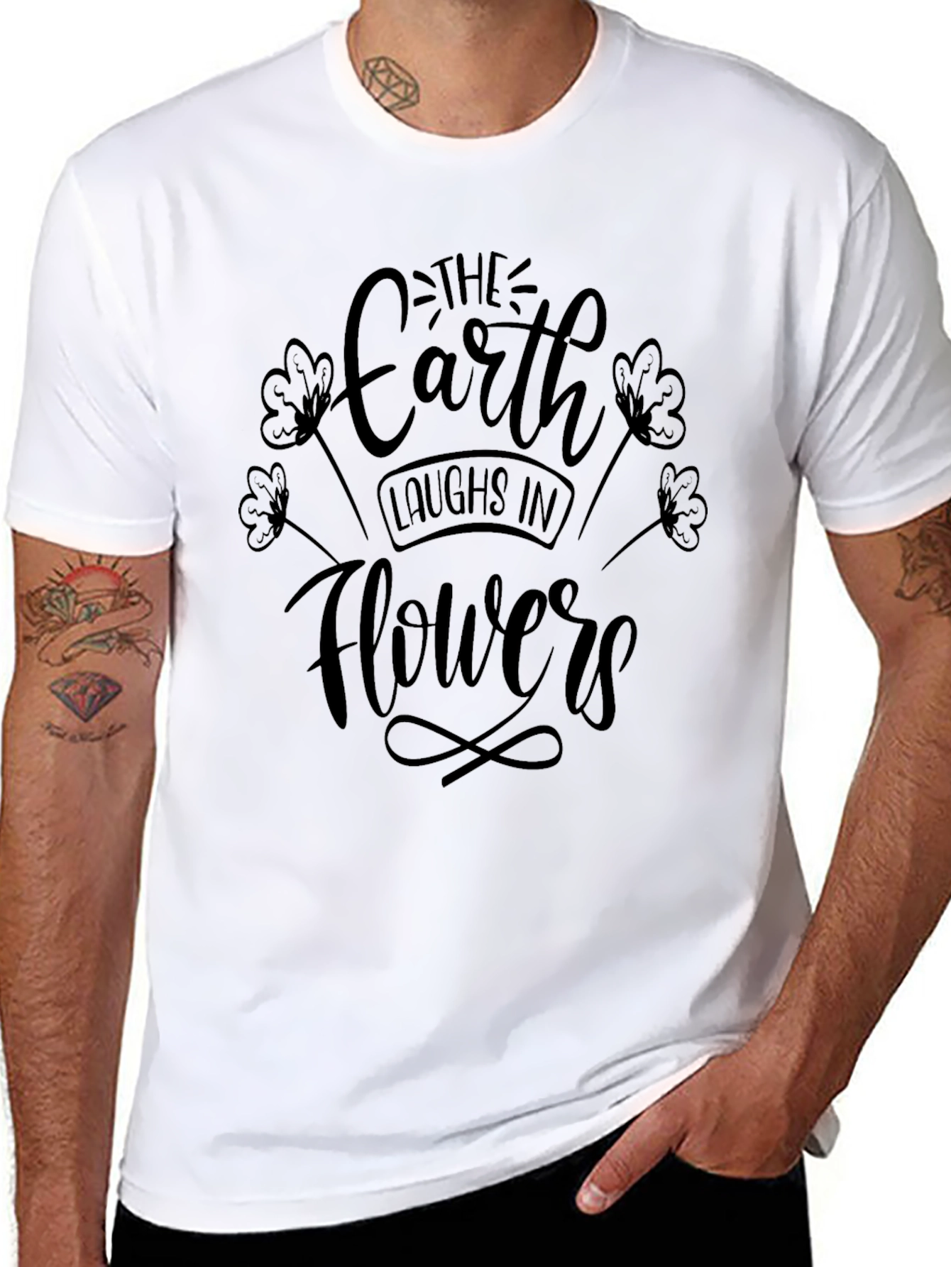 Earth Laughs in Flowers Graphic Tee