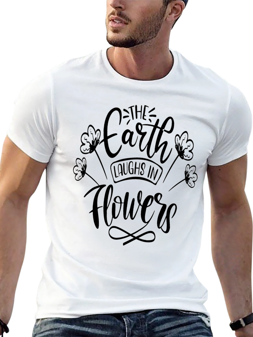 Earth Laughs in Flowers Graphic Tee