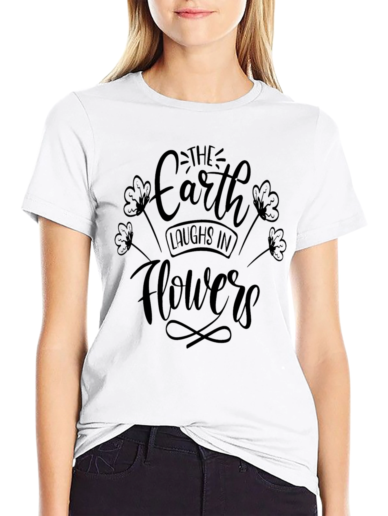 Earth Laughs in Flowers Graphic Tee
