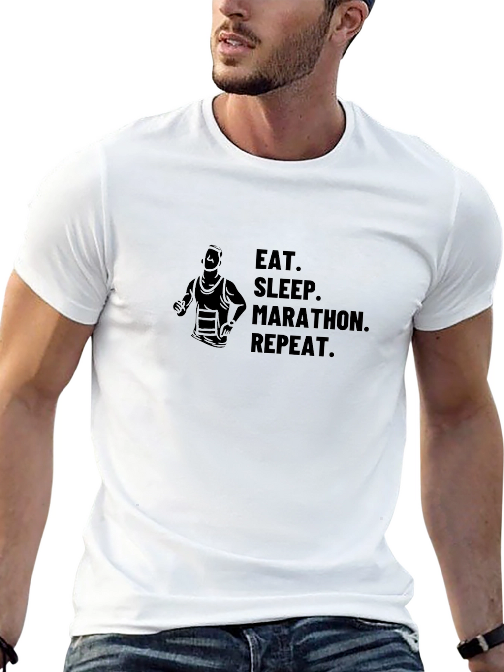 Eat Sleep Marathon Repeat T-Shirt