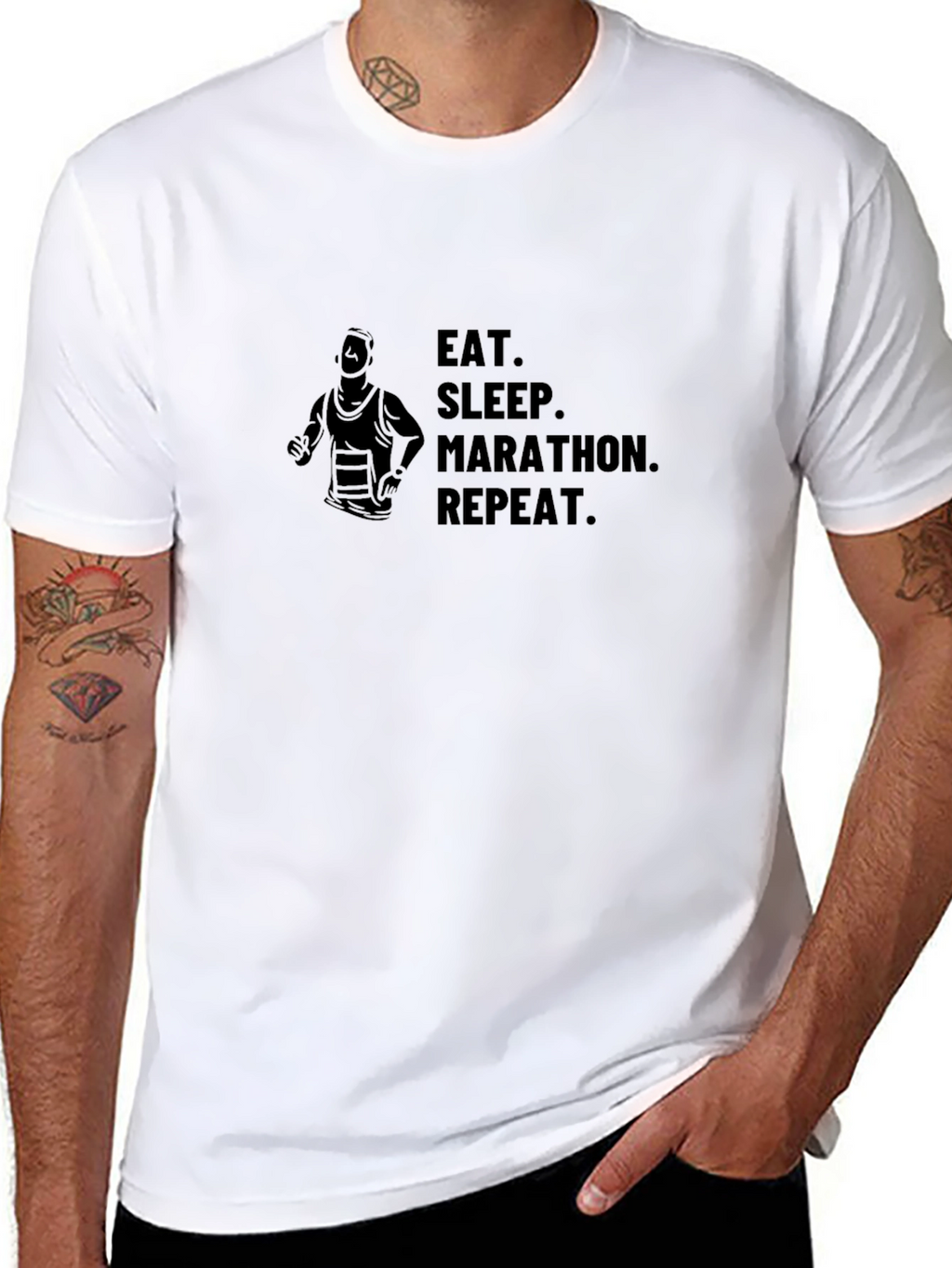 Eat Sleep Marathon Repeat T-Shirt