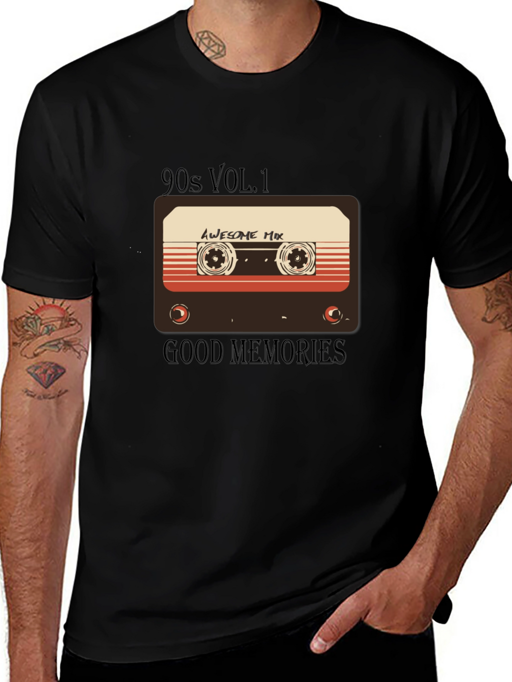 90s Awesome Mix Tape Graphic Tee