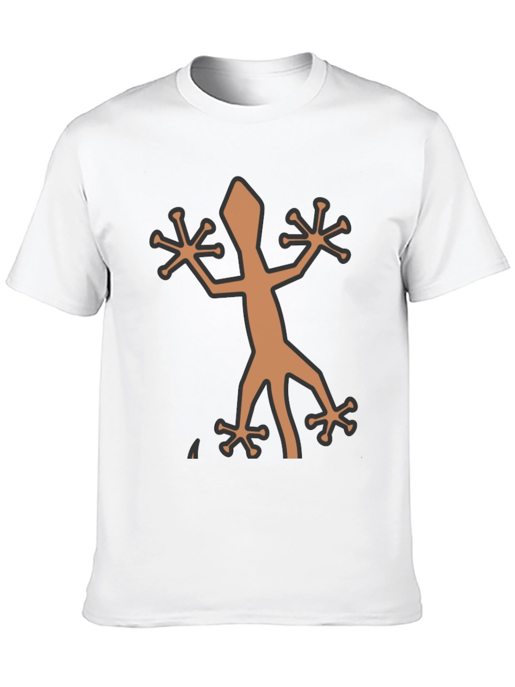 Cool Lizard Graphic Black T-Shirt for Men