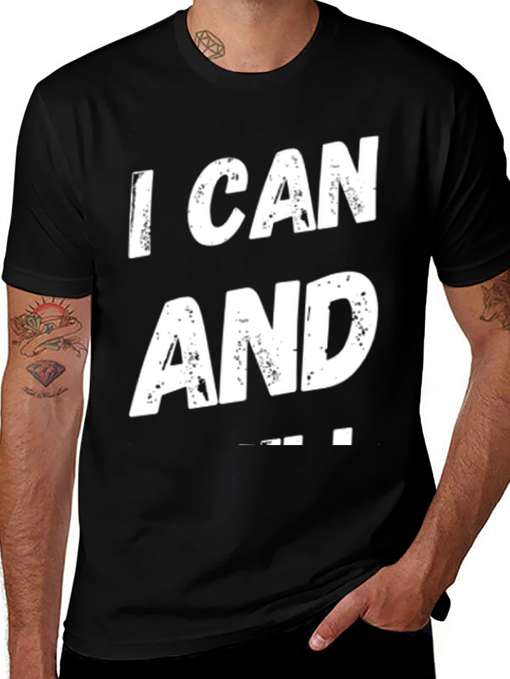 I Can And I Will T-Shirt Black