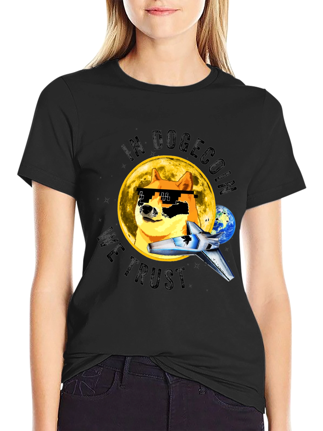 In Dogecoin We Trust T-Shirt Crypto Meme