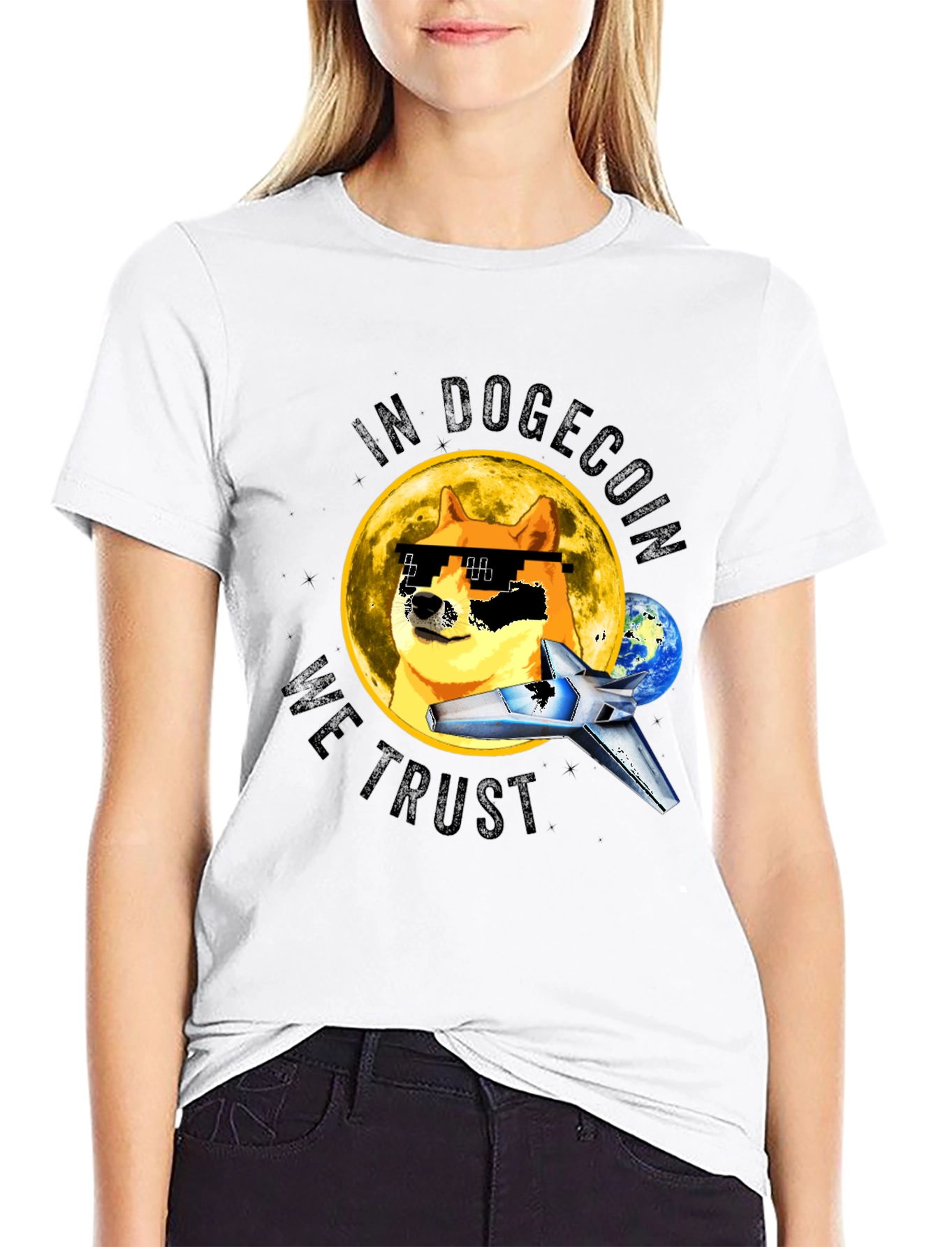 In Dogecoin We Trust T-Shirt Crypto Meme